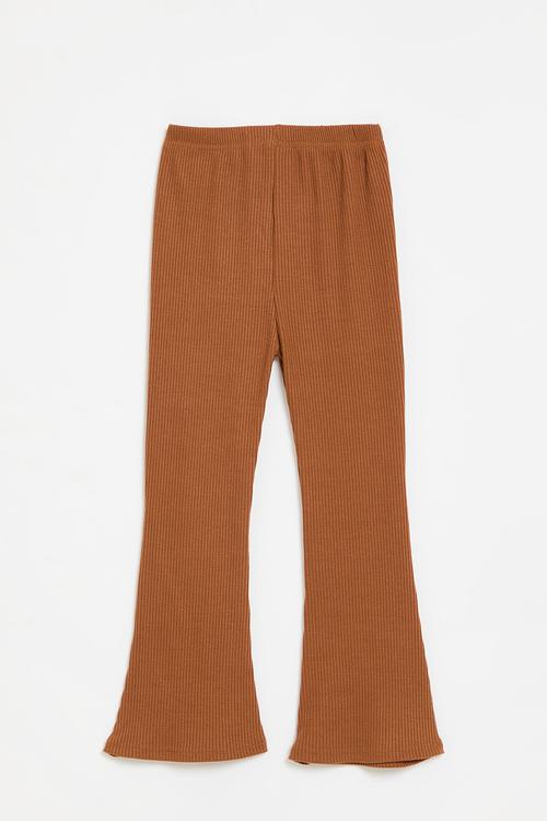 Flared legging - brown