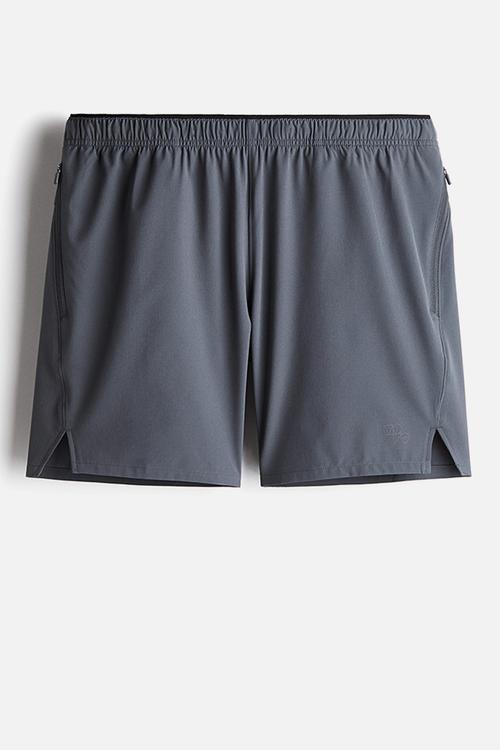 Mid-length running shorts with drymove™ - dark grey
