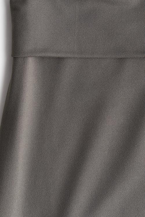 Foldover-waist maxi skirt - grey
