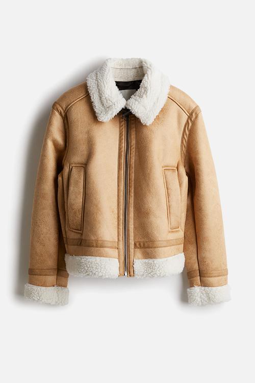 Double-faced jacket - dark beige