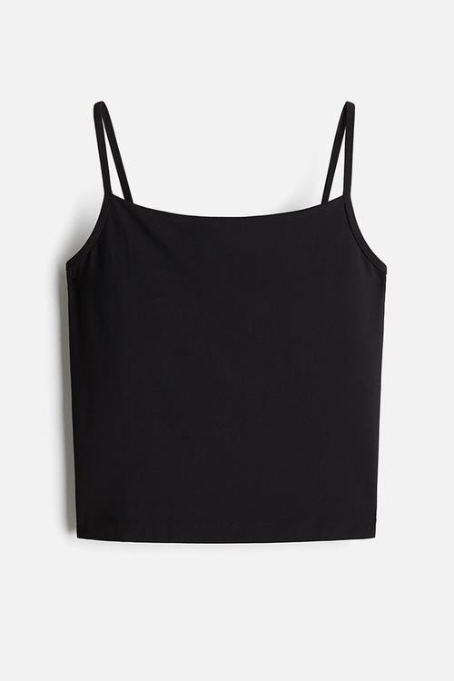 Sports strappy top with drymove™ - black