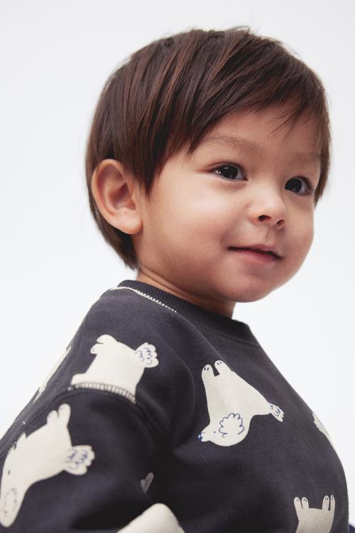 Printed sweatshirt - grey