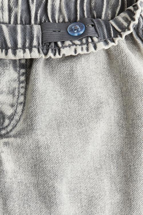 Wide-leg cargo trousers -  light grey