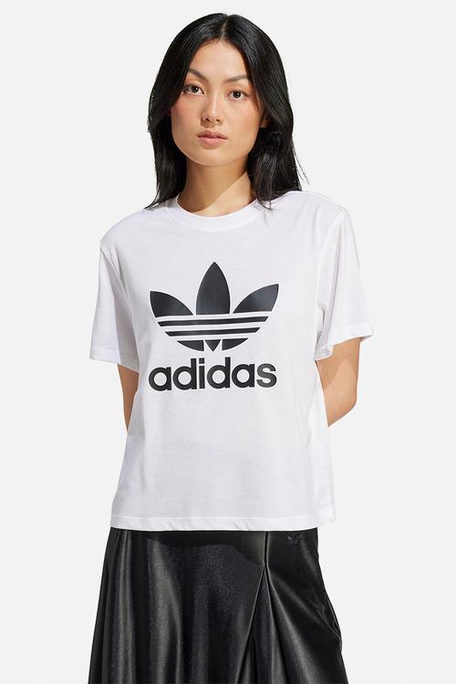 Trefoil Boxy Tee - White