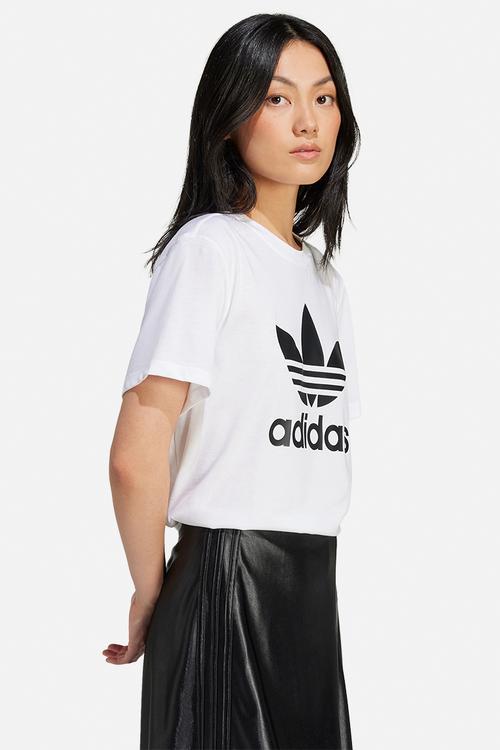 Trefoil Boxy Tee - White