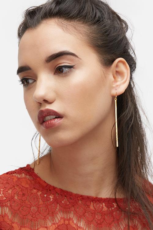 The Topaz bar earrings