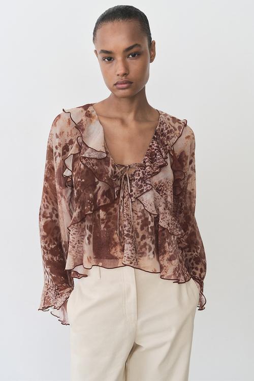 Blouse Butcher - Brown