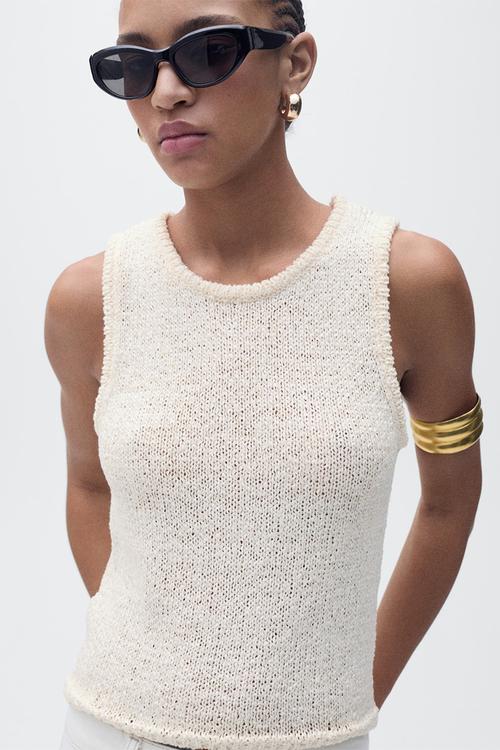Top Manzana - Light Beige
