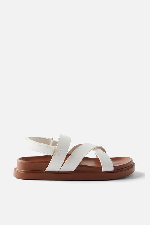 Blair multi strap sandal - white