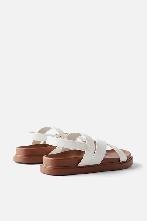 Blair multi strap sandal - white