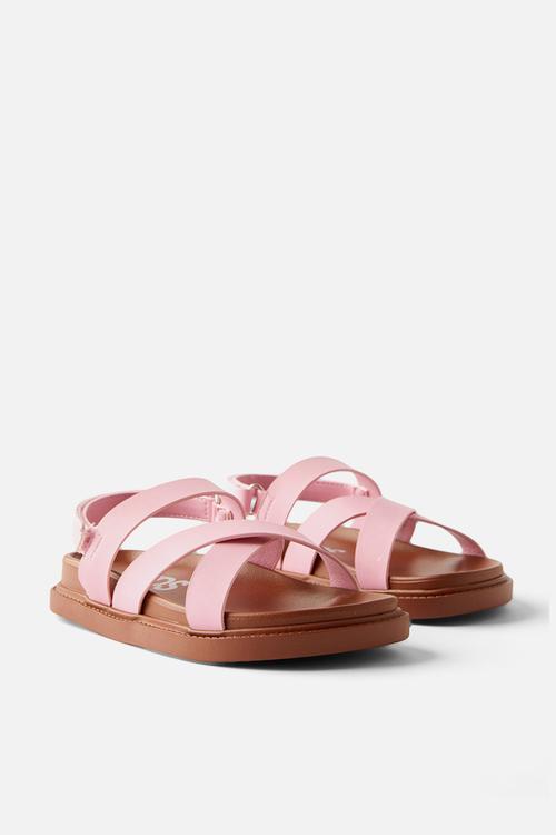 Blair multi strap sandal - fairy pink