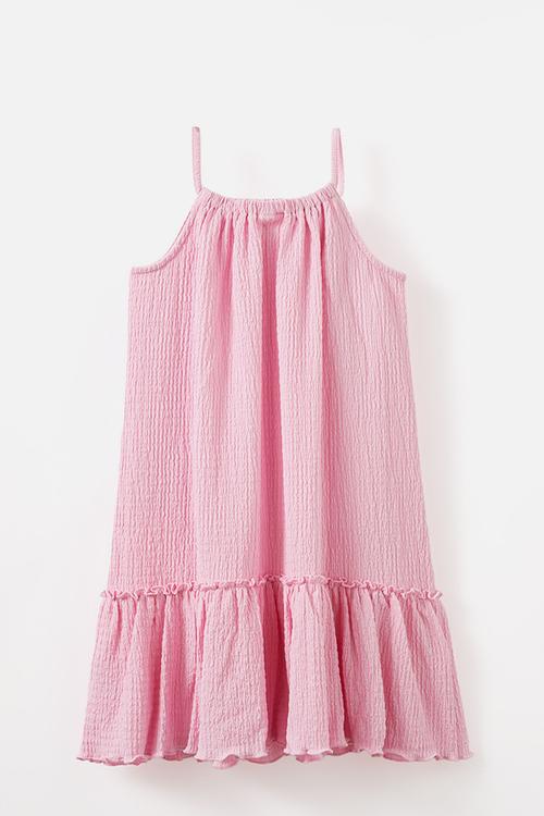Hallie tiered dress - fairy pink