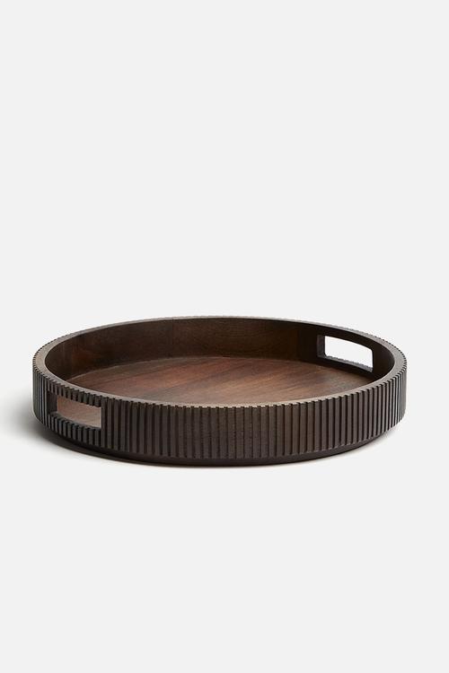 Wooden tray - dark brown