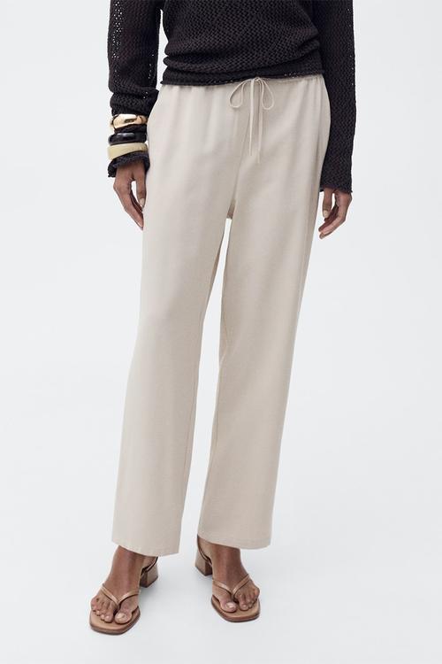 Trousers Fluido - Light Beige