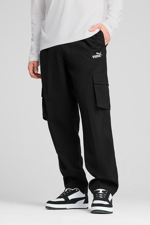 ESS No. 1 Logo Woven Cargo Pants - Black 