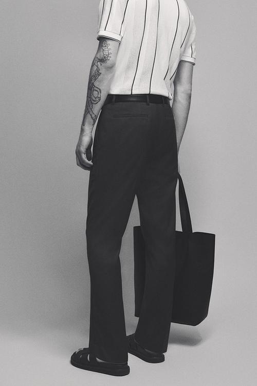 Slim fit suit trousers - navy blue
