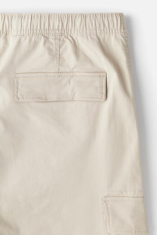 Slim fit cargo trousers - light beige