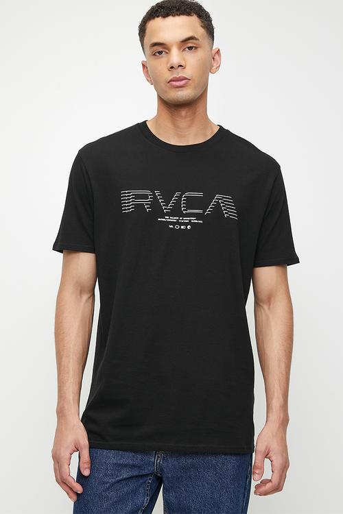 Big rvca flyer short sleeve - black