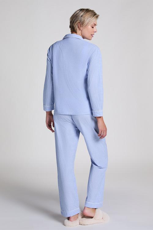 Pants cotton stripe - blue