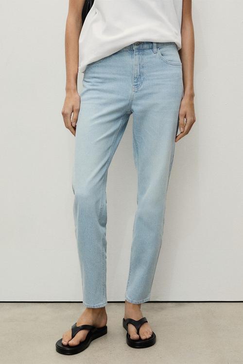 Jeans Newmom - Open Blue