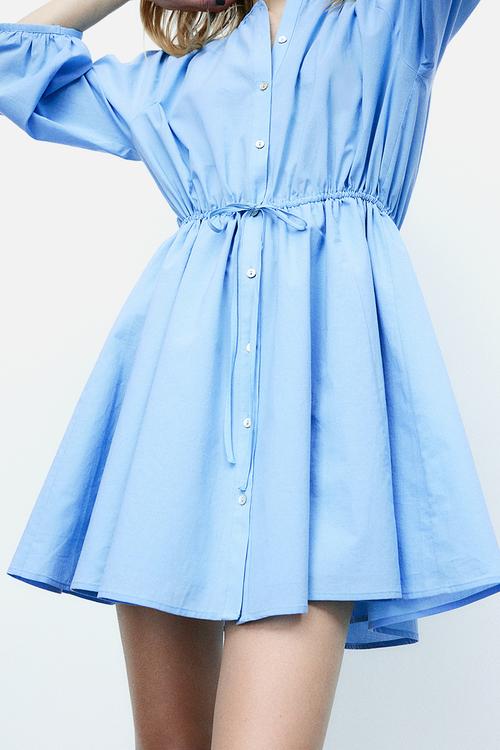 Cotton dress - light blue