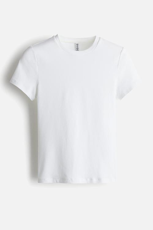 Fitted T-shirt - white
