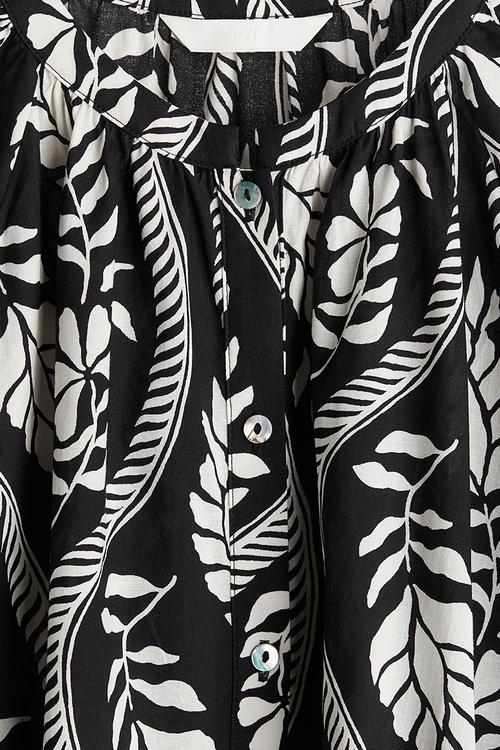 Cotton dress -  black/white patterned 