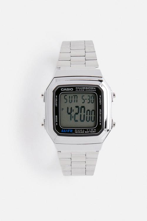 LCD watch A178WA-1AUDF-silver