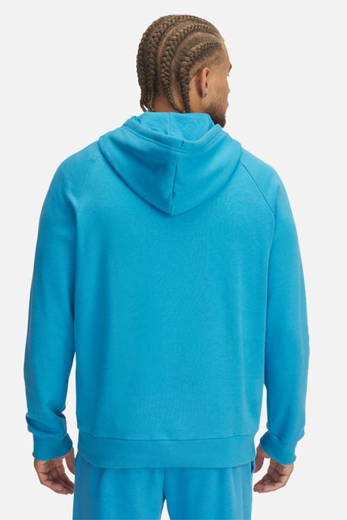 UA Rival Fleece Hoodie - Ether Blue & White