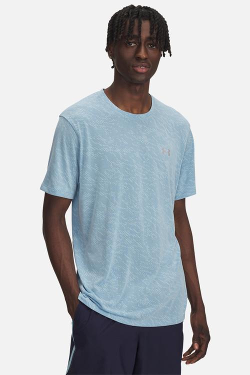 UA Launch Camo Shortsleeve - Stream/Reflective