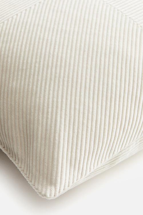 Corduroy cushion cover - light beige
