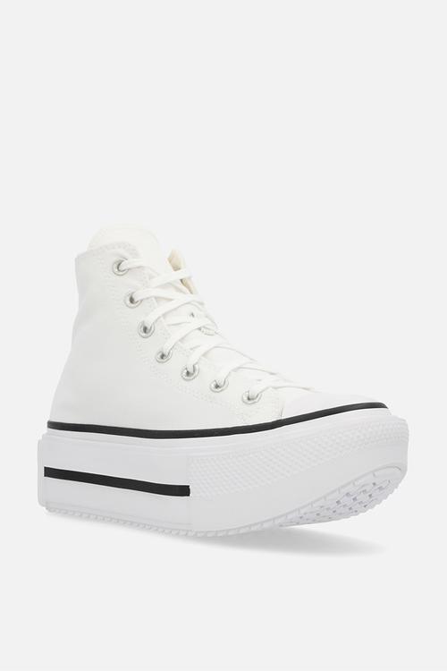 Chuck taylor all star lift double stack - white/black/white
