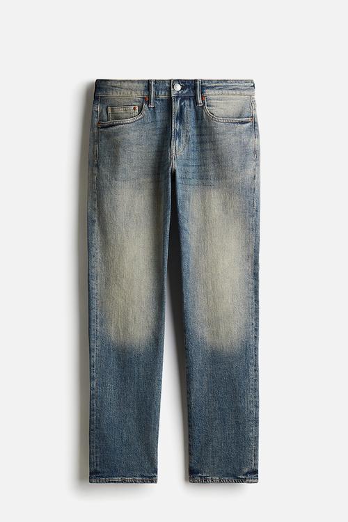 Straight regular jeans - denim blue