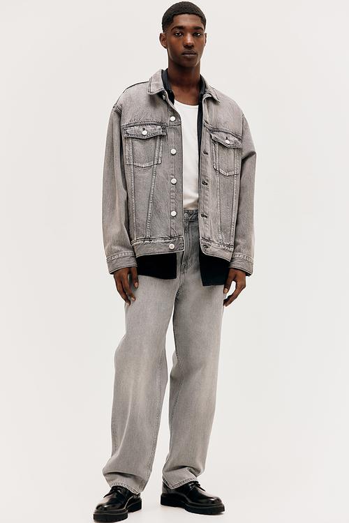 Loose jeans - denim grey