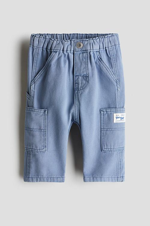 Patch pocket jeans - blue