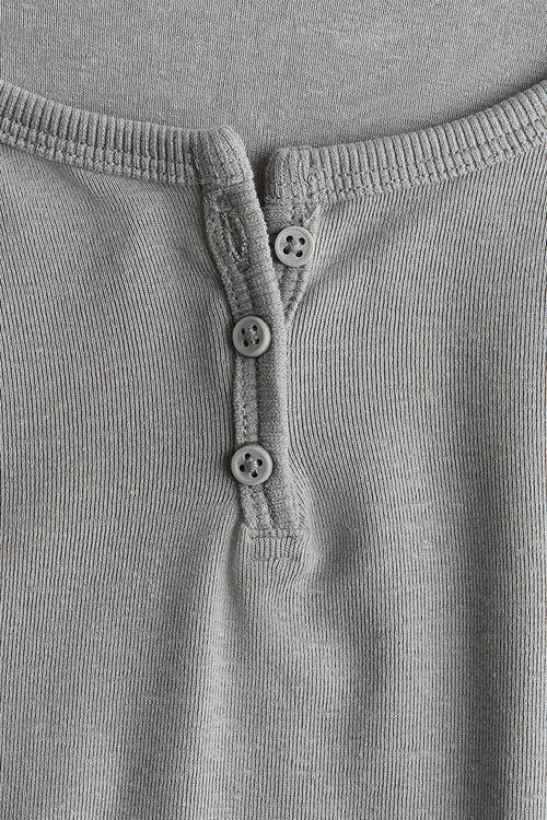 Long-sleeved jersey top - grey