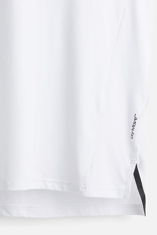 Regular fit sports top with drymove™ - white