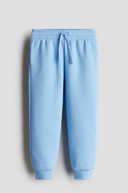 Brushed-inside joggers - light blue