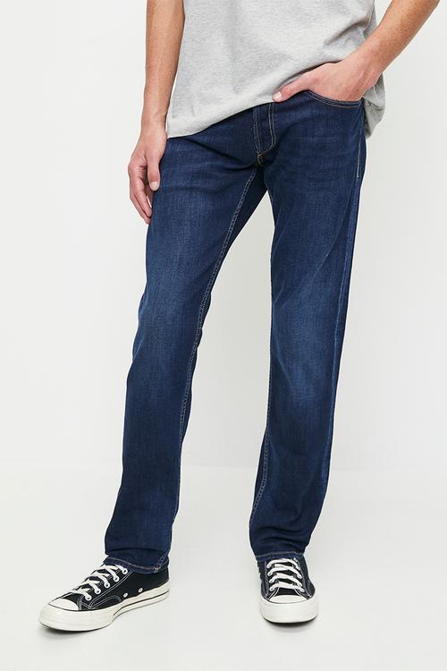 11 Oz Indigo Stretch Denim - Dark Blue