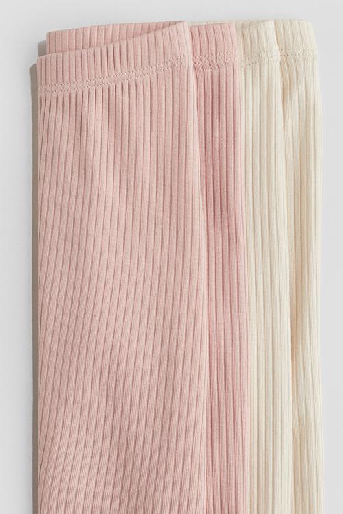 2 Pack leggings - light dusty pink/beige