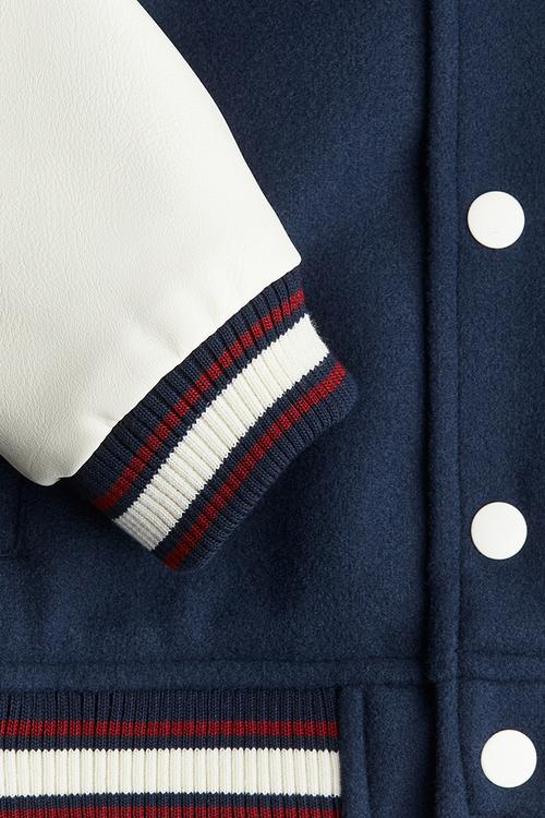 Padded baseball jacket -  navy blue/chicago 
