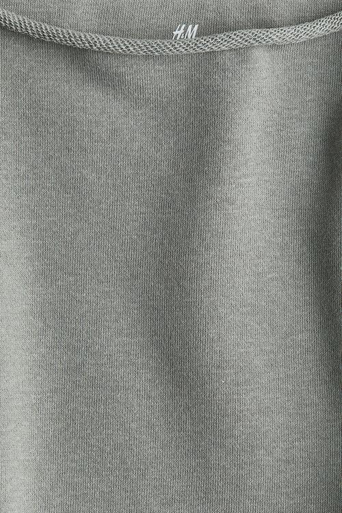 Boat-neck sweatshirt - grey