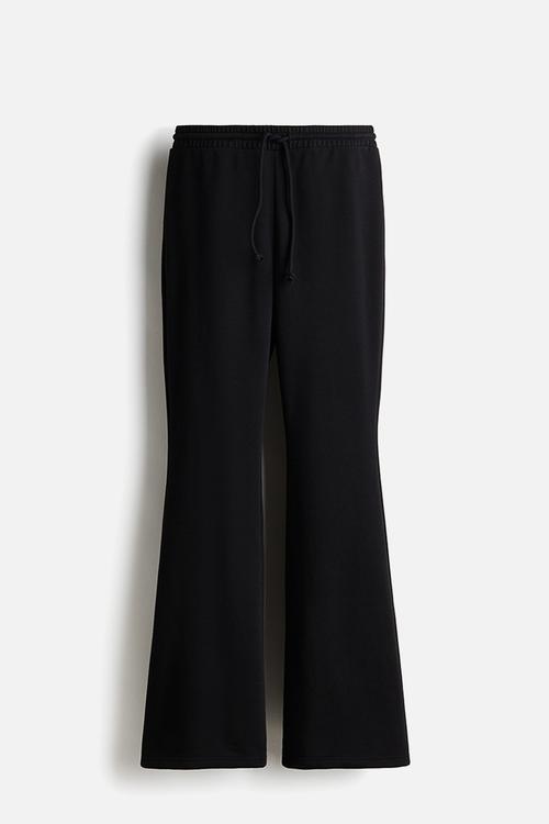 Flared joggers - black