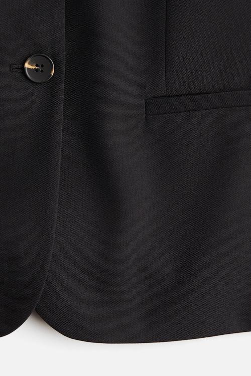 Fitted blazer - black