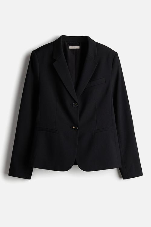 Fitted blazer - black