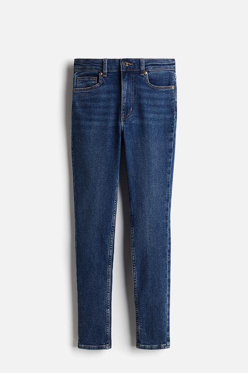 Skinny high jeans - dark denim blue