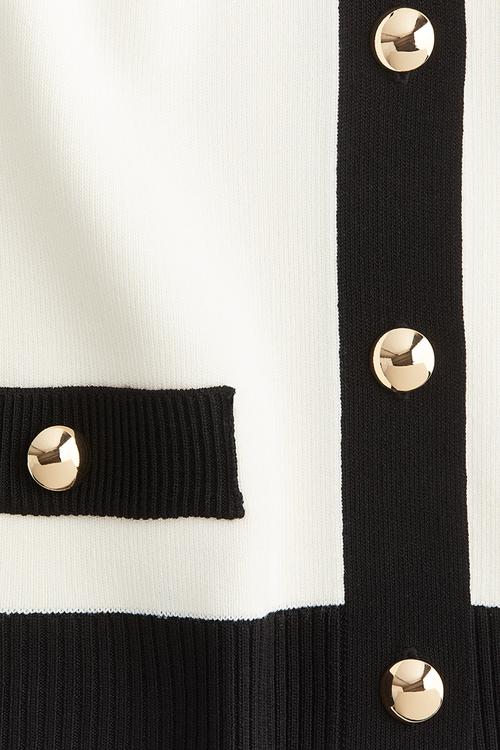 Button-front sweater vest - white