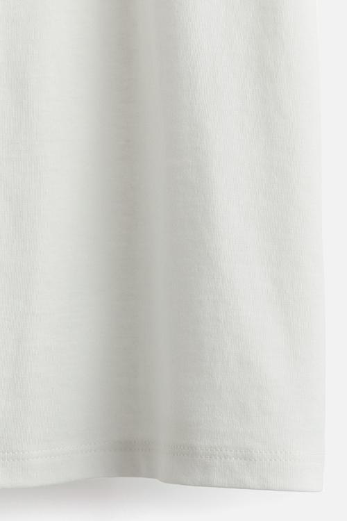 Oversized motif-detail T-shirt - cream new york