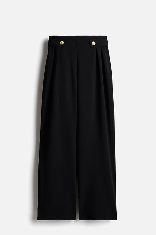 Tailored jersey trousers - black