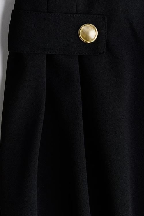Tailored jersey trousers - black